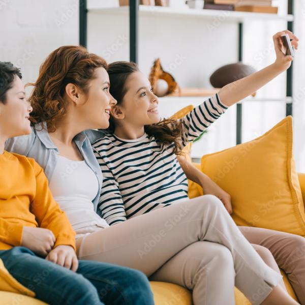 Famille selfie